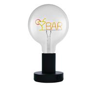 OSRAM Lampe de table LED 1906 Letter, lettrage en barre, néon, 1,2 W, E27, noir