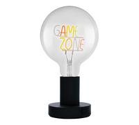 OSRAM Lampe de table LED 1906 Letter, lettrage Game Zone, néon, 1,2 W, E27, noir, blanc froid, câble textile