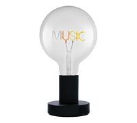 Osram Lampe de table LED 1906 Letter, lettrage musical, néon, 1,2 W, E27, noir, blanc froid, câble textile