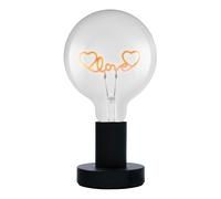 Osram Lampe de table LED 1906 Letter Love, néon, 1,2 W, E27, noir, blanc extra chaud, câble textile