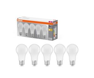 Osram Lampe LED Base Classic A, douille : E27, blanc chaud, 2700 K, 8, 50 W, remplacement pour ampoules 60 W (5 pièces)