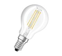 Osram Lampe LED Base Classic P40 Miniball 4W 827, blanc chaud 2700K, E14,