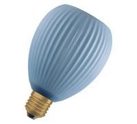 OSRAM Lampe LED DECOR FLAT en verre coloré, ovale Ø110mm, bleu, E27, 3,5W, 300l
