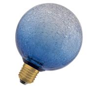 Osram Lampe LED DECOR FLAT en verre craquelé, ronde Ø125 mm, bleue, E27, 3,5 W, 300 lm, 2700 K, blanc chaud, IP20, look vintage