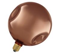 OSRAM Lampe LED en verre DECOR FLAT Electro Retro, grande Ø 200 mm, rose, E27,