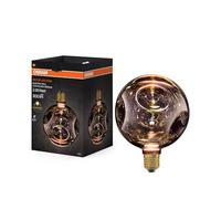 Osram Lampe LED en verre DECOR FLAT, style rétro électrique, taille moyenne, noire
