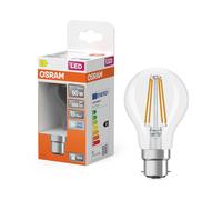 OSRAM Lampe LED forme étoile A60 filament, 4000 K blanc froid, 5,9 W, B22d, transparente, 806 lm, 15 000 h, pour lieux de travail, éclairage de bureau
