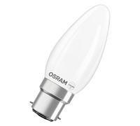 Osram Lampe LED forme étoile bougie B40 filament, 4000 K blanc neutre, 3,4 W, B22d, dépolie, 470 lm, 15 000 h, pour lustres, luminaires décoratifs,6-Pack