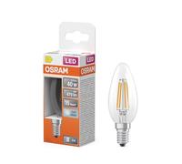 OSRAM Lampe LED forme étoile bougie B40 filament, 4000 K blanc neutre, 3,4 W, E14, transparente, 470 lm, 15 000 h, pour lustres, luminaires décoratifs