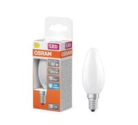 OSRAM Lampe LED forme étoile bougie B40 filament, 6500 K blanc froid lumière du jour, 3,4 W, E14, dépolie, 470 lm, 15 000 h, pour lustres, lieux de travail