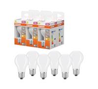 Osram Lampe LED forme étoile filament A40, 2700 K blanc chaud, 3,4 W, E27, dépolie, 470 lm, 15 000 h, pour plafonniers et lampadaires, non éblouissante,6-Pack