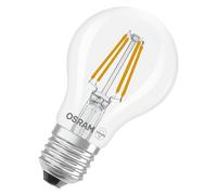 Osram Lampe LED forme étoile filament A40, 2700 K blanc chaud, 3,4 W, E27, transparente, 470 lm, 15 000 h, pour plafonniers et lampadaires, salon
