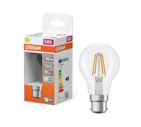 OSRAM Lampe LED forme étoile filament A40, 4000 K blanc neutre, 3,4 W, B22d, transparente, 470 lm, 15 000 h, pour plafonniers et lampadaires, bureau