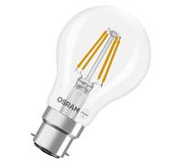 Osram Lampe LED forme étoile filament A40, 4000 K blanc neutre, 3,4 W, B22d, transparente, 470 lm, 15 000 h, pour plafonniers et lampadaires, bureau,6-Pack