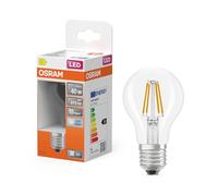 Osram Lampe LED forme étoile filament A40, 4000 K blanc neutre, 3,4 W, E27, transparente, 470 lm, 15 000 h, pour plafonniers et lampadaires, bureau