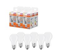 Osram Lampe LED forme étoile filament A40, 6 500 K blanc froid lumière du jour, 3,4 W, E27, dépolie, 470 lm, 15 000 h, pour lieux de travail, éclairage de bureau,6-Pack
