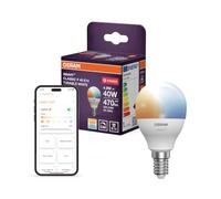 OSRAM Lampe LED intelligente P40 mini boule E14, 4,9 W, ZigBee 3.0, blanc régla