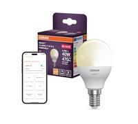 Osram Lampe LED intelligente P40 mini boule E14, 4,9 W, ZigBee 3.0, | SMART+ ZIGBEE Dimmable Classic, LED Lamps, Blanc, 47 mm dia, 20000 h, pack de 1