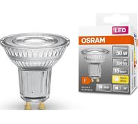 Osram Lampe LED LED Star par16 pour la base GU10, lampe de réflecteur, conception en verre, 350 lumens, blanc chaud (2700k), remplacement des ampoules de 50 W conventionnelles, non dimmables, 1 pack