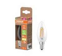 OSRAM Lampe LED mini bougie Classic B40 filament, 2,5 W, E14, transparente, forme bougie, convient pour appliques murales, lampes de chevet, lampes de salle à manger