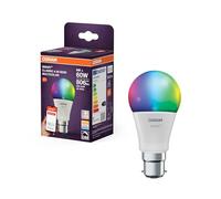 OSRAM Lampe LED SMART A60 forme d'ampoule B22D, 9 W ZigBee 3.0, RGBW 16 millions de couleurs, dimmable, contrôle par application, Alexa