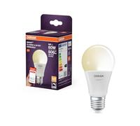 OSRAM Lampe LED SMART A60 forme d'ampoule E27, 9 W ZigBee 3.0, intensité variable 2700 K blanc chaud, contrôle par application, Alexa, Google Assistant