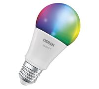 OSRAM Lampe LED SMART+ A75 forme d'ampoule E27 RGBW, multicolore, dimmable, Mat