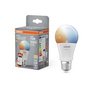Osram Lampe LED SMART+ A75 forme d'ampoule E27 Tunable White, dimmable, contrôlable via application et voix, compatible Matter, 9,5 W, 2700-6500 K, Wi-Fi