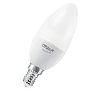 OSRAM Lampe LED SMART+ B40, forme bougie E14, Tunable White, contrôlable via application et voix, gradable, compatible Matter,