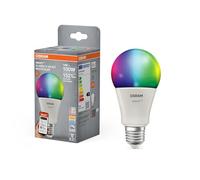 OSRAM Lampe LED SMART+ Matter A100 forme d'ampoule 14W E27 RGBW, dimmable, commande par application et vocale, compatible WiFi, Alexa et Google, haute efficacité