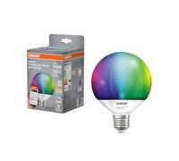 OSRAM Lampe LED SMART+ Matter G95 Globe 14W E27 RGBW, dimmable, contrôlable via application et commande vocale, compatible avec Alexa, Google, Apple, WiFi