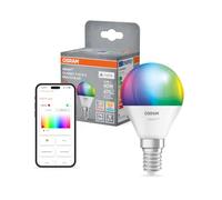 Osram Lampe LED SMART+ Matter P40 mini boule 4,9 W E14 RGBW, intensité | SMART+ MATTER Multicolor Classic, LED Lamps, Blanc, 47 mm dia, 20000 h, pack de 1