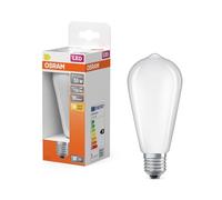 OSRAM Lampe LED Star Edison ST64 55 Filament, 2700 K blanc chaud, 54 W, E27, dépolie, 730 lm, 15 000 h, pour suspensions, look vintage, anti-éblouissement