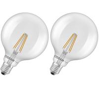 Osram Lampe LED Star Globe G125 60 Filament, 2700 K blanc chaud, 5,9 W, E27, transparente, 806 lm, 15 000 h, pour luminaires suspendus, grande forme sphérique (Lot de 2)