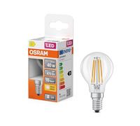 OSRAM Lampe LED Star Globe P40 Filament, 2700 K blanc chaud, 3,4 W, E14, transparente, 470 lm, pour lampes de table et suspensions, salon, 15 000 h