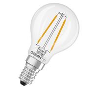 OSRAM Lampe LED Star mini-sphère P15 filament, 2700 K blanc chaud, 1 W, E14, transparente, 136 lm, 15 000 h, pour lampes de table, lampes décoratives, éclairage d'accentuation
