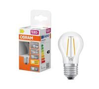 OSRAM Lampe LED Star mini-sphère P15 filament, 2700 K blanc chaud, 1 W, E27, transparente, 136 lm, 15 000 h, pour lampes de table, lampes décoratives, éclairage d'accentuation