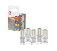 OSRAM Lampe LED Star PIN, G9-base, verre clair ,Blanc chaud (2700K), 320 Lumen, Remplacement de la traditionnelle 30W-Ampoules 5-Pack
