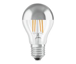 OSRAM Lamps LED, forme classique avec calotte miroitée PARATHOM® CLASSIC A Mirror 50 6.5 W/2700 K E27