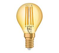 OSRAM Lamps Vintage Edition 1906 Ampoule LED à Filament | Culot E14 | Forme Sphérique Or Ambrée | Blanc Chaud 2500K | 4,5W (équivalent 36W) 4058075293496