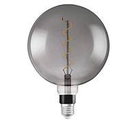 OSRAM Vintage Edition 1906 Ampoule LED à Filament Spirale, Culot E27, Forme Globe 200mm Fumée, Dimmable, Blanc Chaud 1800K, 4W