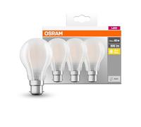 OSRAM Ampoule LED dépolie classique B22d 7 W 2700 K Blanc chaud Lot de 3