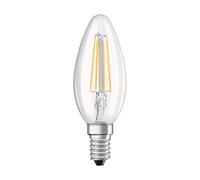 Osram LED BASE CLASSIC B / Lampe LED, de forme flamme , avec un style filament, avec un culot à vis: E14, 4 W, 220…240 V, 40 W remplacement, clair, 2700 K, 2pack