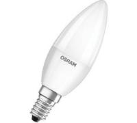OSRAM LED BASE Classic B40 - ampoule LED à filament dépoli en verre pour culot E14 - forme bougie - blanc froid (4000K) - 806 lumens - remplace les ampoules classiques 40W - boîte de 3} blanc G