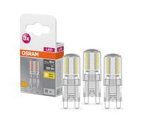 OSRAM LED BASE PIN G9 | Lot de 3 x Ampoule LED Culot G9, 2,60W = 30W équivalent incandescent | clair| Blanc chaud | 2700K
