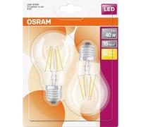 OSRAM LED filament standard 4W E27 470lm chaud - Blister de 2