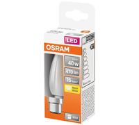 OSRAM Ampoule LED | Culot: B22d | Blanc chaud | 2700 K | 4 W | équivalent à 40 W | LED Retrofit CLASSIC B