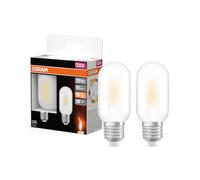 Osram LED lamps with flame effect 1W 818 Frosted E27 | Lot de 2 ampoules effet flamme, 1 W, E27, 1800 K, 20 lm, angle de faisceau 300°, durée de vie de 15 000 h, givré