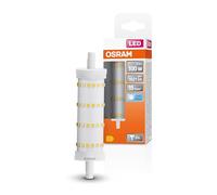 OSRAM LED Line LED-Lampe mit R7s-Retrofit-Sockel, 13 W / 1521 lm, klar, kaltweißes Licht mit 4000 K, nicht-dimmbar. IP20, bleifreies Glas, 28mm DM,6-Pack, Blanc Froid