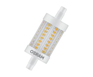 OSRAM LED LINE R7S | Tube Crayon LED culot R7s, 7W = 60W équivalent incandescent | Blanc chaud | 2700K